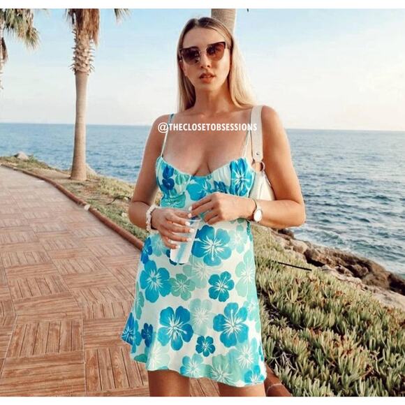 ZARA BLOGGER FAVE!!! Printed Slip Dress NWT - Picture 6 of 16